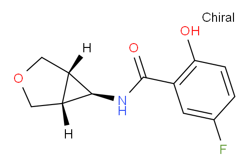 N-((1R,5S,6r)-3-oxabicyclo[3.1.0]hexan-6-yl)-5-fluoro-2-hydroxybenzamide