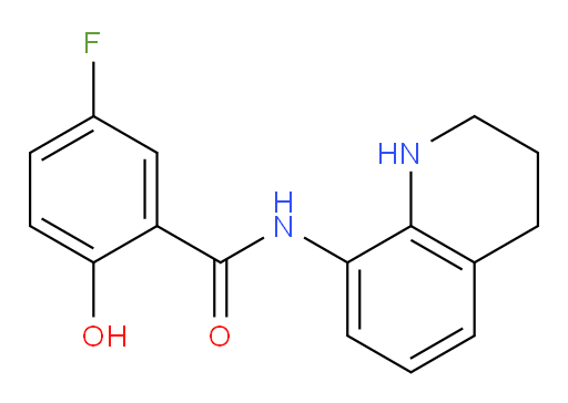 5-fluoro-2-hydroxy-N-(1,2,3,4-tetrahydroquinolin-8-yl)benzamide