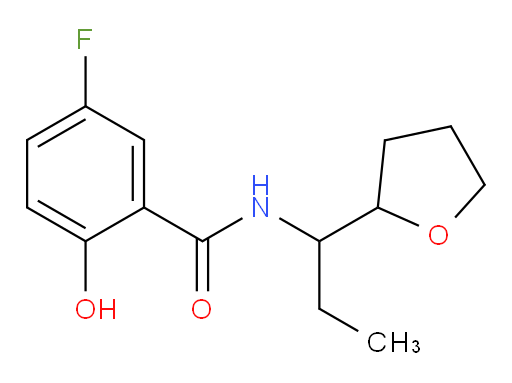 5-fluoro-2-hydroxy-N-(1-(tetrahydrofuran-2-yl)propyl)benzamide