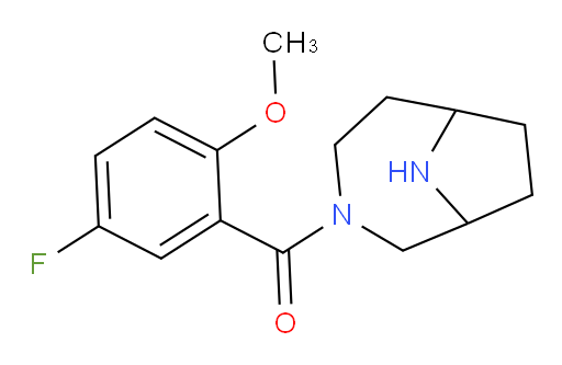 3,9-diazabicyclo[4.2.1]nonan-3-yl(5-fluoro-2-methoxyphenyl)methanone
