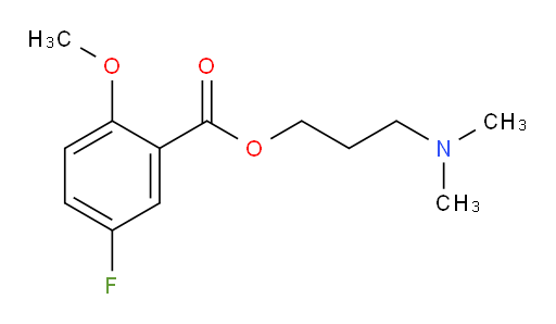 3-(dimethylamino)propyl 5-fluoro-2-methoxybenzoate