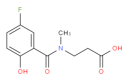 3-(5-fluoro-2-hydroxy-N-methylbenzamido)propanoic acid