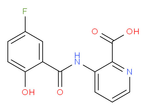 3-(5-fluoro-2-hydroxybenzamido)picolinic acid