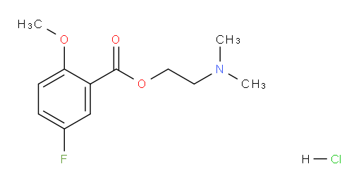 2-(dimethylamino)ethyl 5-fluoro-2-methoxybenzoate hydrochloride