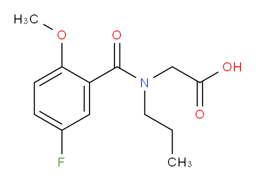 2-(5-fluoro-2-methoxy-N-propylbenzamido)acetic acid
