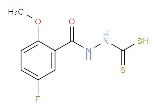 2-(5-fluoro-2-methoxybenzoyl)hydrazinecarbodithioic acid