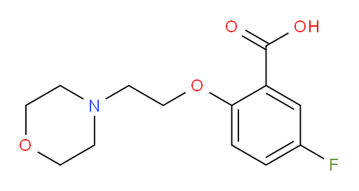 5-fluoro-2-(2-morpholinoethoxy)benzoic acid