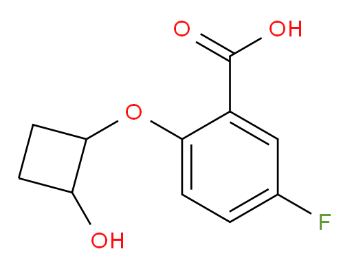 5-fluoro-2-(2-hydroxycyclobutoxy)benzoic acid