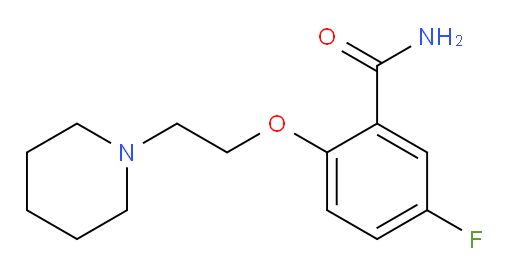 5-fluoro-2-(2-(piperidin-1-yl)ethoxy)benzamide