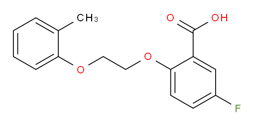 5-fluoro-2-(2-(o-tolyloxy)ethoxy)benzoic acid