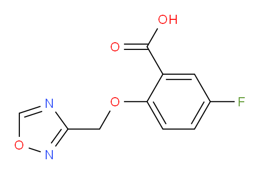 2-((1,2,4-oxadiazol-3-yl)methoxy)-5-fluorobenzoic acid