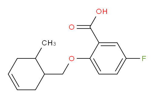 5-fluoro-2-((6-methylcyclohex-3-en-1-yl)methoxy)benzoic acid