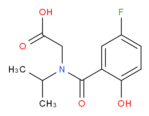 2-(5-fluoro-2-hydroxy-N-isopropylbenzamido)acetic acid