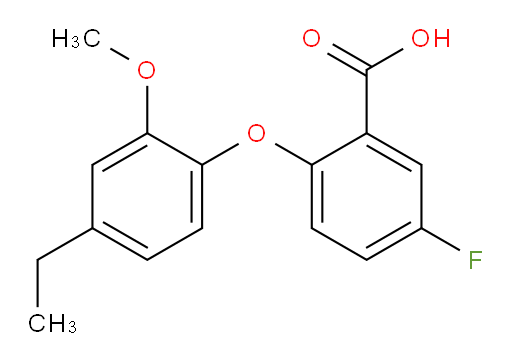 2-(4-ethyl-2-methoxyphenoxy)-5-fluorobenzoic acid