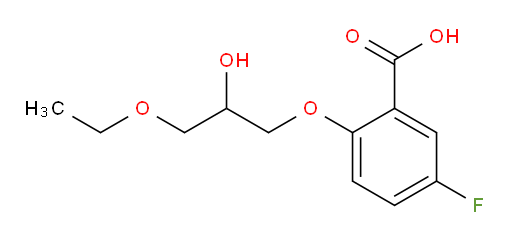 2-(3-ethoxy-2-hydroxypropoxy)-5-fluorobenzoic acid