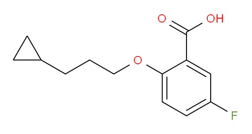 2-(3-cyclopropylpropoxy)-5-fluorobenzoic acid