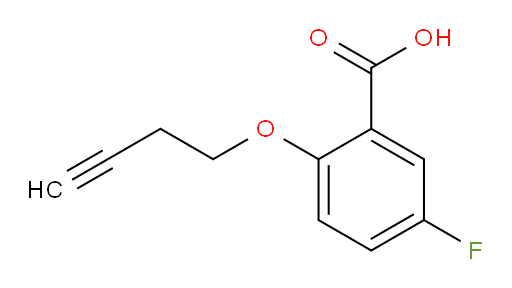 2-(but-3-yn-1-yloxy)-5-fluorobenzoic acid