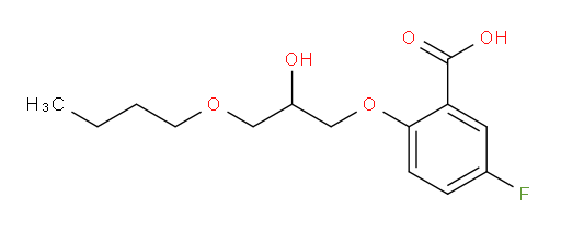 2-(3-butoxy-2-hydroxypropoxy)-5-fluorobenzoic acid