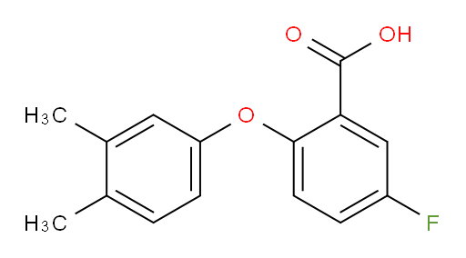 2-(3,4-dimethylphenoxy)-5-fluorobenzoic acid