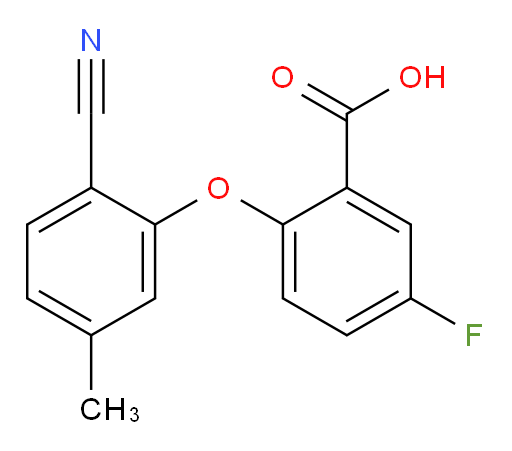 2-(2-cyano-5-methylphenoxy)-5-fluorobenzoic acid