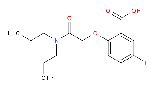2-(2-(dipropylamino)-2-oxoethoxy)-5-fluorobenzoic acid