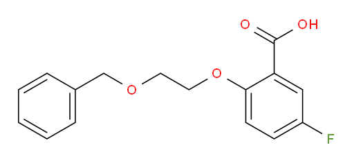 2-(2-(benzyloxy)ethoxy)-5-fluorobenzoic acid