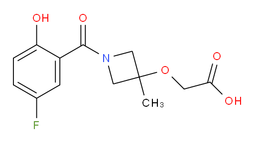 2-((1-(5-fluoro-2-hydroxybenzoyl)-3-methylazetidin-3-yl)oxy)acetic acid