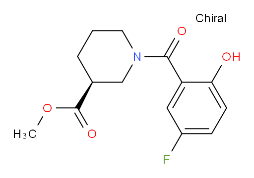 (S)-methyl 1-(5-fluoro-2-hydroxybenzoyl)piperidine-3-carboxylate