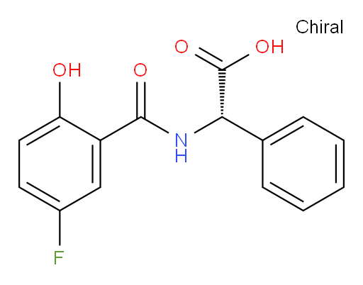 (S)-2-(5-fluoro-2-hydroxybenzamido)-2-phenylacetic acid