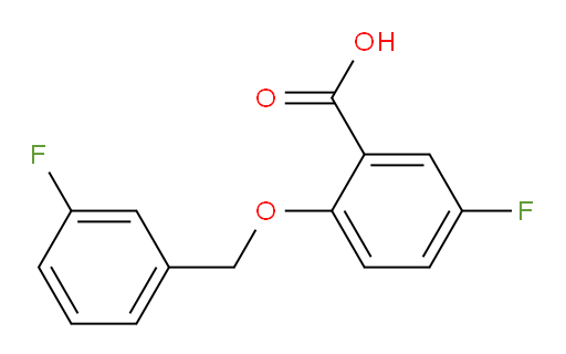 5-fluoro-2-((3-fluorobenzyl)oxy)benzoic acid