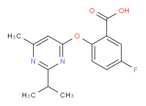 5-fluoro-2-((2-isopropyl-6-methylpyrimidin-4-yl)oxy)benzoic acid