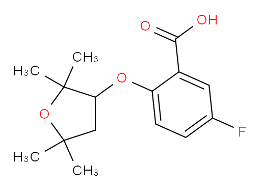 5-fluoro-2-((2,2,5,5-tetramethyltetrahydrofuran-3-yl)oxy)benzoic acid