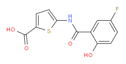 5-(5-fluoro-2-hydroxybenzamido)thiophene-2-carboxylic acid