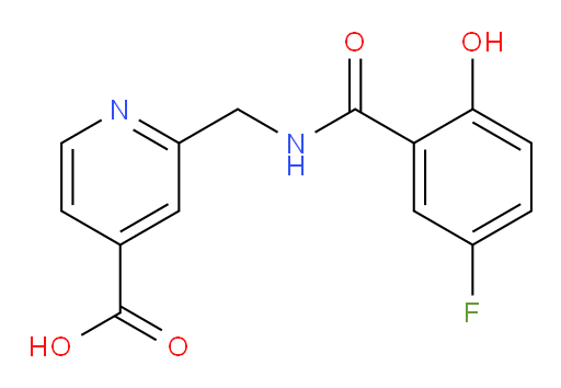 2-((5-fluoro-2-hydroxybenzamido)methyl)isonicotinic acid