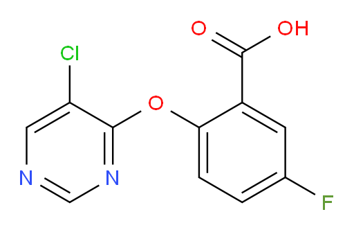 2-((5-chloropyrimidin-4-yl)oxy)-5-fluorobenzoic acid