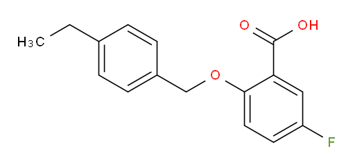 2-((4-ethylbenzyl)oxy)-5-fluorobenzoic acid