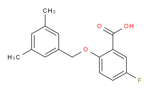 2-((3,5-dimethylbenzyl)oxy)-5-fluorobenzoic acid