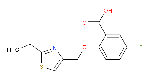 2-((2-ethylthiazol-4-yl)methoxy)-5-fluorobenzoic acid