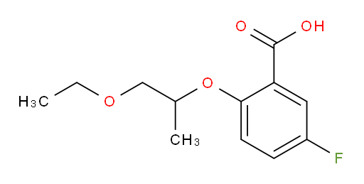 2-((1-ethoxypropan-2-yl)oxy)-5-fluorobenzoic acid
