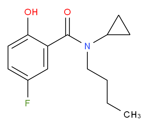 N-butyl-N-cyclopropyl-5-fluoro-2-hydroxybenzamide