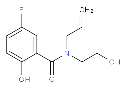 N-allyl-5-fluoro-2-hydroxy-N-(2-hydroxyethyl)benzamide