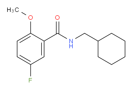 N-(cyclohexylmethyl)-5-fluoro-2-methoxybenzamide