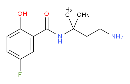 N-(4-amino-2-methylbutan-2-yl)-5-fluoro-2-hydroxybenzamide