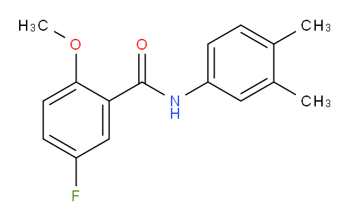 N-(3,4-dimethylphenyl)-5-fluoro-2-methoxybenzamide