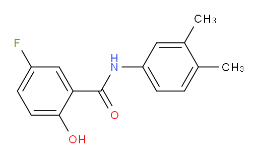 N-(3,4-dimethylphenyl)-5-fluoro-2-hydroxybenzamide
