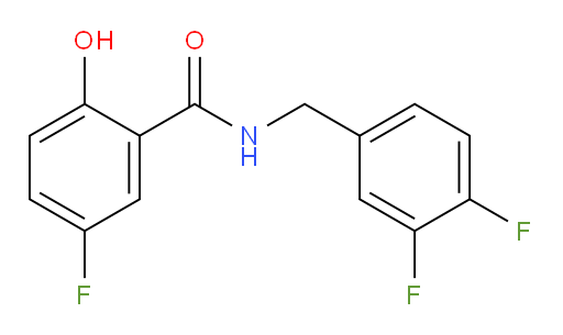 N-(3,4-difluorobenzyl)-5-fluoro-2-hydroxybenzamide