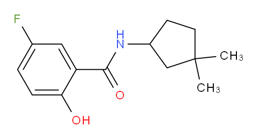 N-(3,3-dimethylcyclopentyl)-5-fluoro-2-hydroxybenzamide