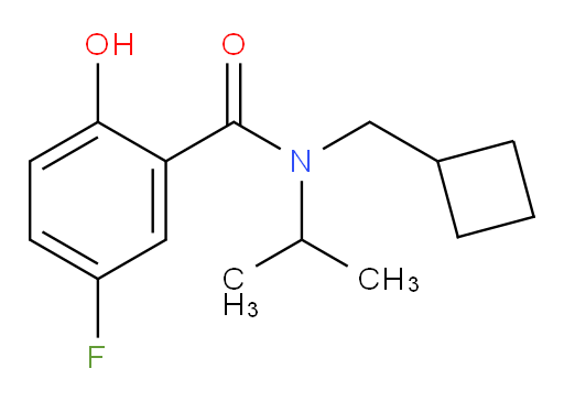 N-(cyclobutylmethyl)-5-fluoro-2-hydroxy-N-isopropylbenzamide