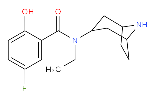 N-(8-azabicyclo[3.2.1]octan-3-yl)-N-ethyl-5-fluoro-2-hydroxybenzamide