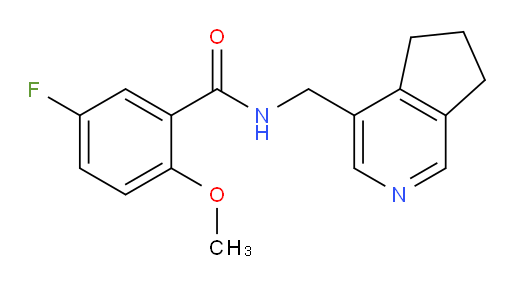 N-((6,7-dihydro-5H-cyclopenta[c]pyridin-4-yl)methyl)-5-fluoro-2-methoxybenzamide